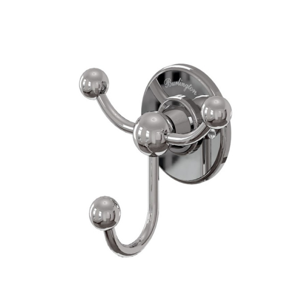 Burlington triple robe hook - chrome plated brass_w900_h900