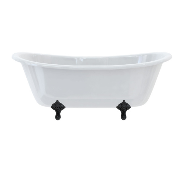 Bateau_double_ended_170cm_traditional_feet_black